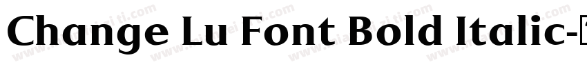 Change Lu Font Bold Italic字体转换